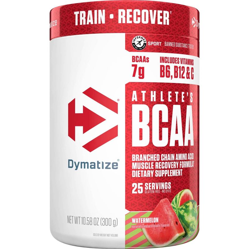 Dymatize Athlete's BCAA Dietary Supplements - Watermelon - 10.58oz