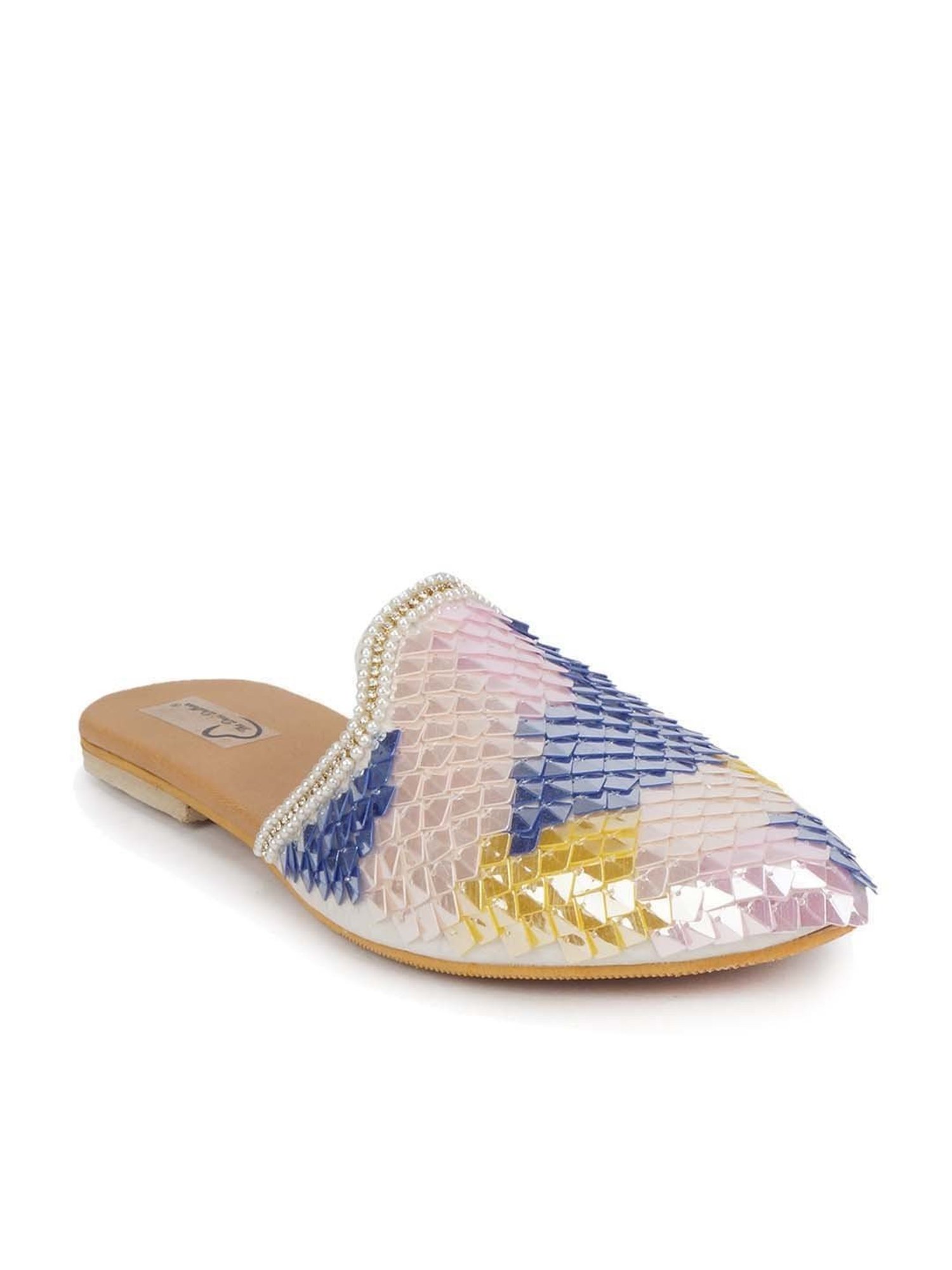 The Desi Dulhan Women's Pink Ethnic Juttis