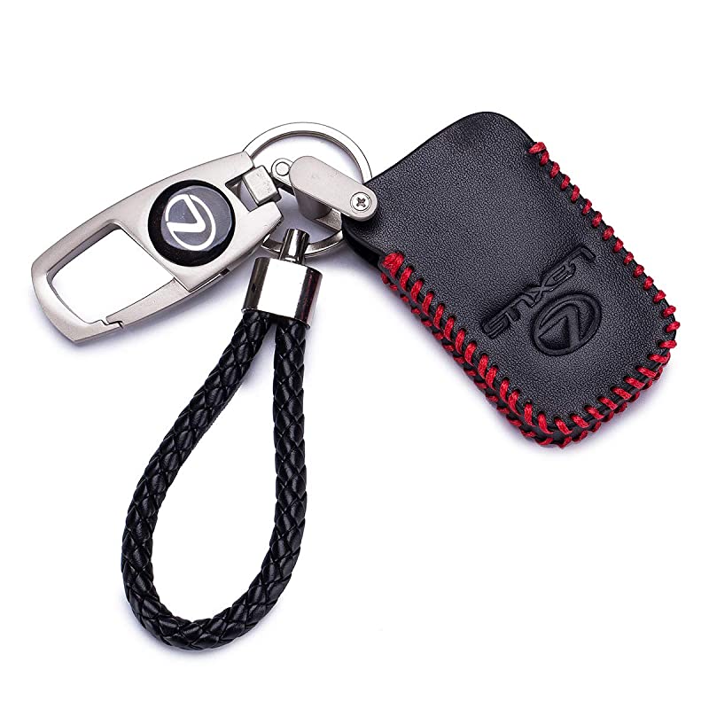 Key Chain Fob Cover Shell Remote Case Bag Black for Jacket Keyless Remote Smart Key Fob Skin Clicker Case Skin Cover for Lexus GS430 GS300 IS350 IS250 Lexus1 Black