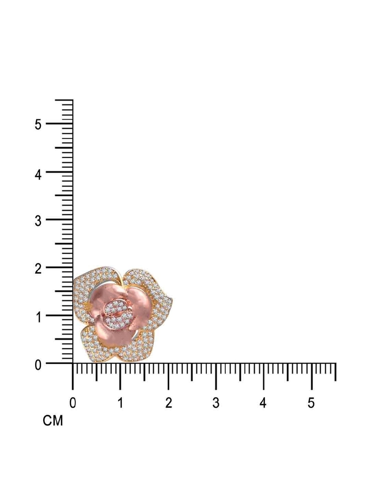 Rihi by P.C. Chandra Jewellers Rosy Pendant And Earring Set For Women And Girls (Without Chain)