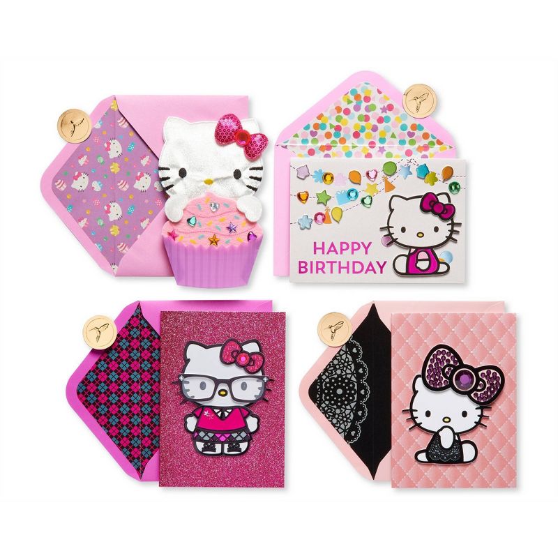 4ct Hello Kitty Birthday Card Bundle - PAPYRUS