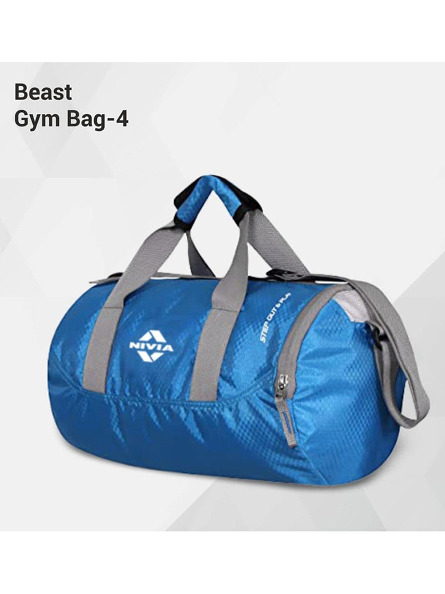 Nivia Beast Gym Bag (Blue) Size - Medium
