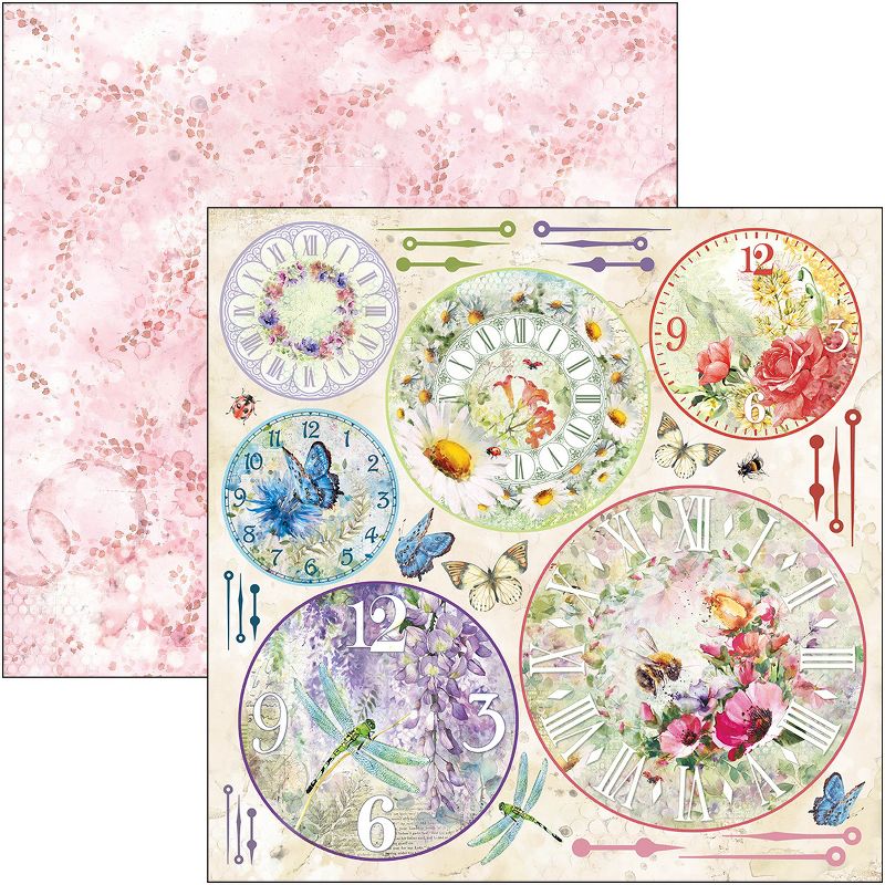 Ciao Bella Double-Sided Paper Pack 90lb 12"X12" 8/Pkg-Microcosmos, 8 Designs/1 Each