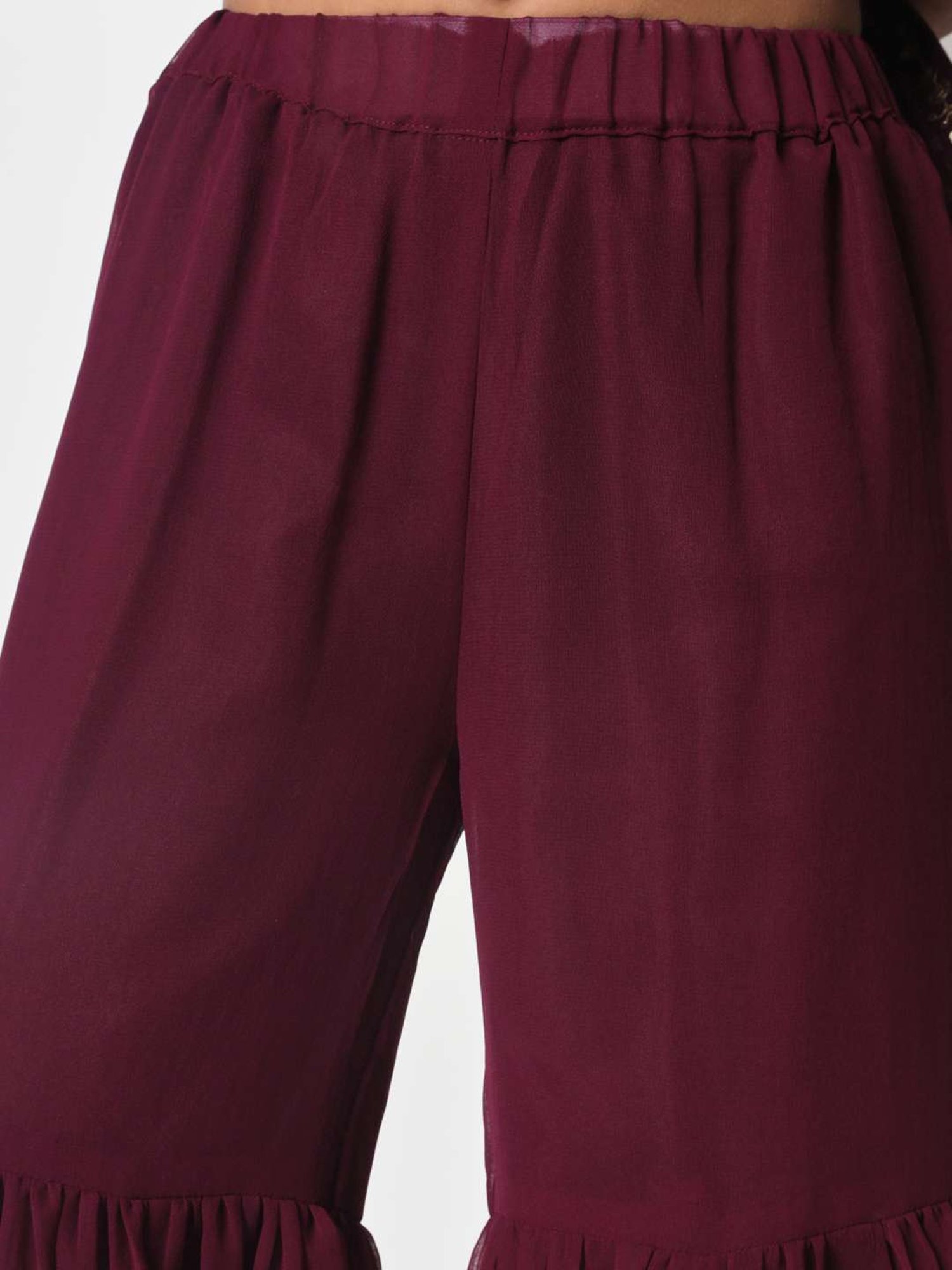 studiorasa Kids Purple Embroidered Kurti Set