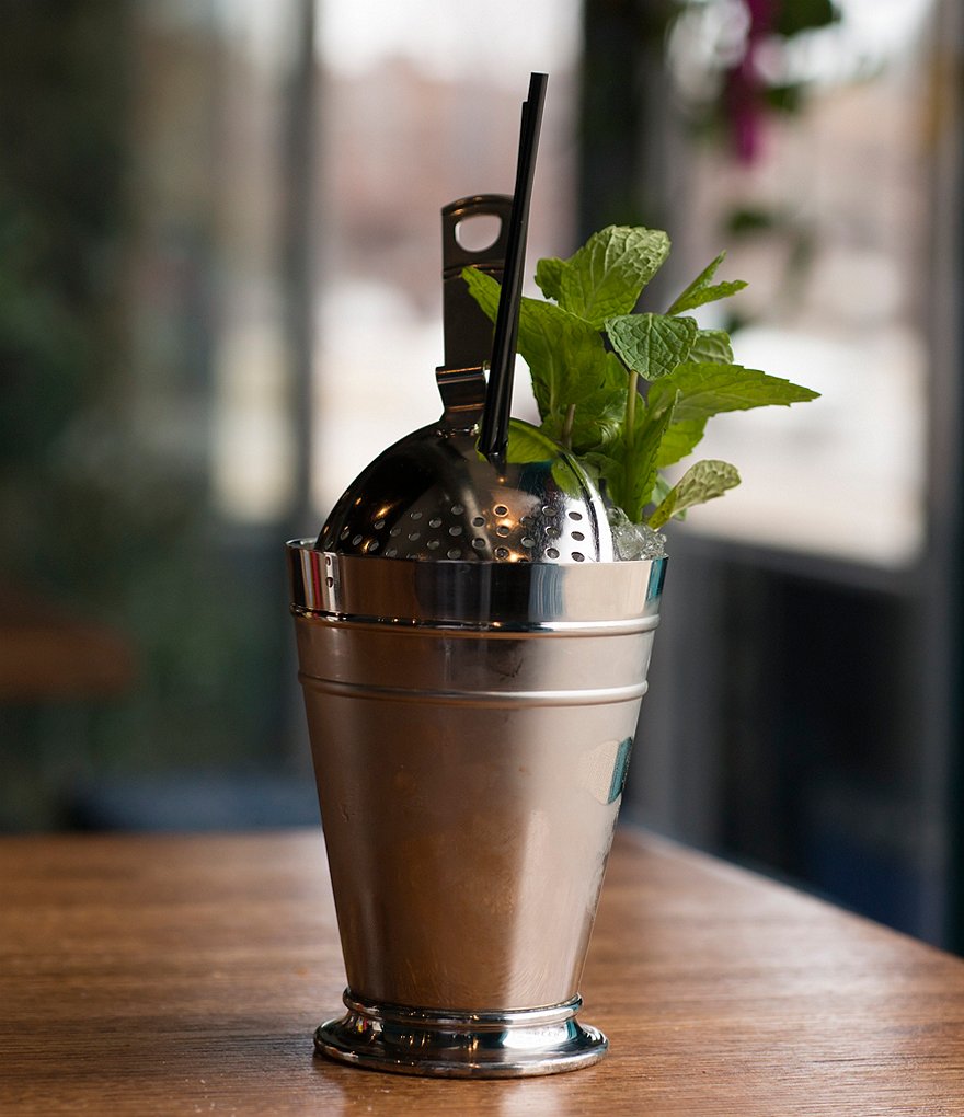 Southern Living Modern Stainless Steel Hammered Cocktail Shaker