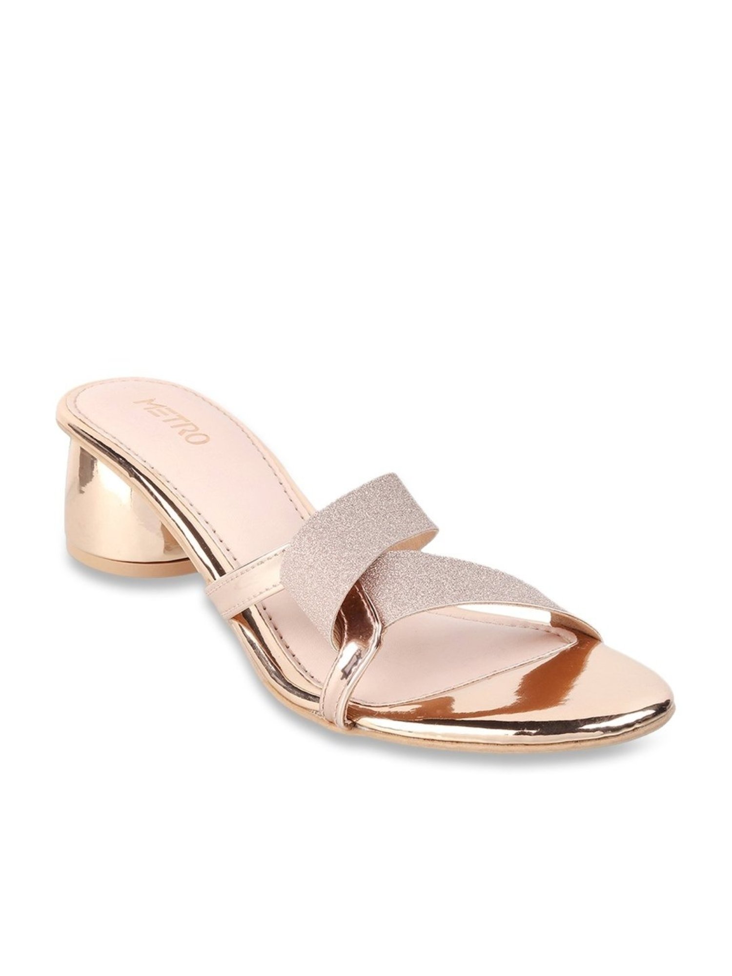 Metro Women's Rose Gold Casual Sandals