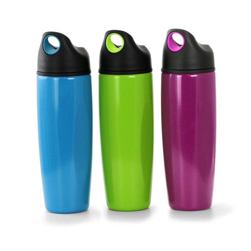 Gibson Home Bluewater 3 Piece 31 Ounce Stainless Steel Hydration Water Bottle Set