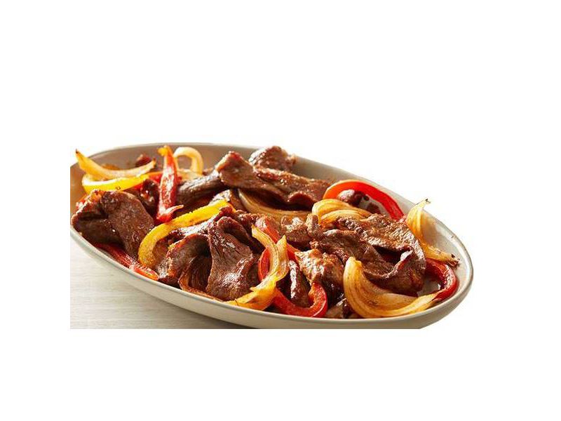 Custom Made Meals Beef Fajitas with Bell Peppers and Onion - 0.9-1.15 lbs - price per lb