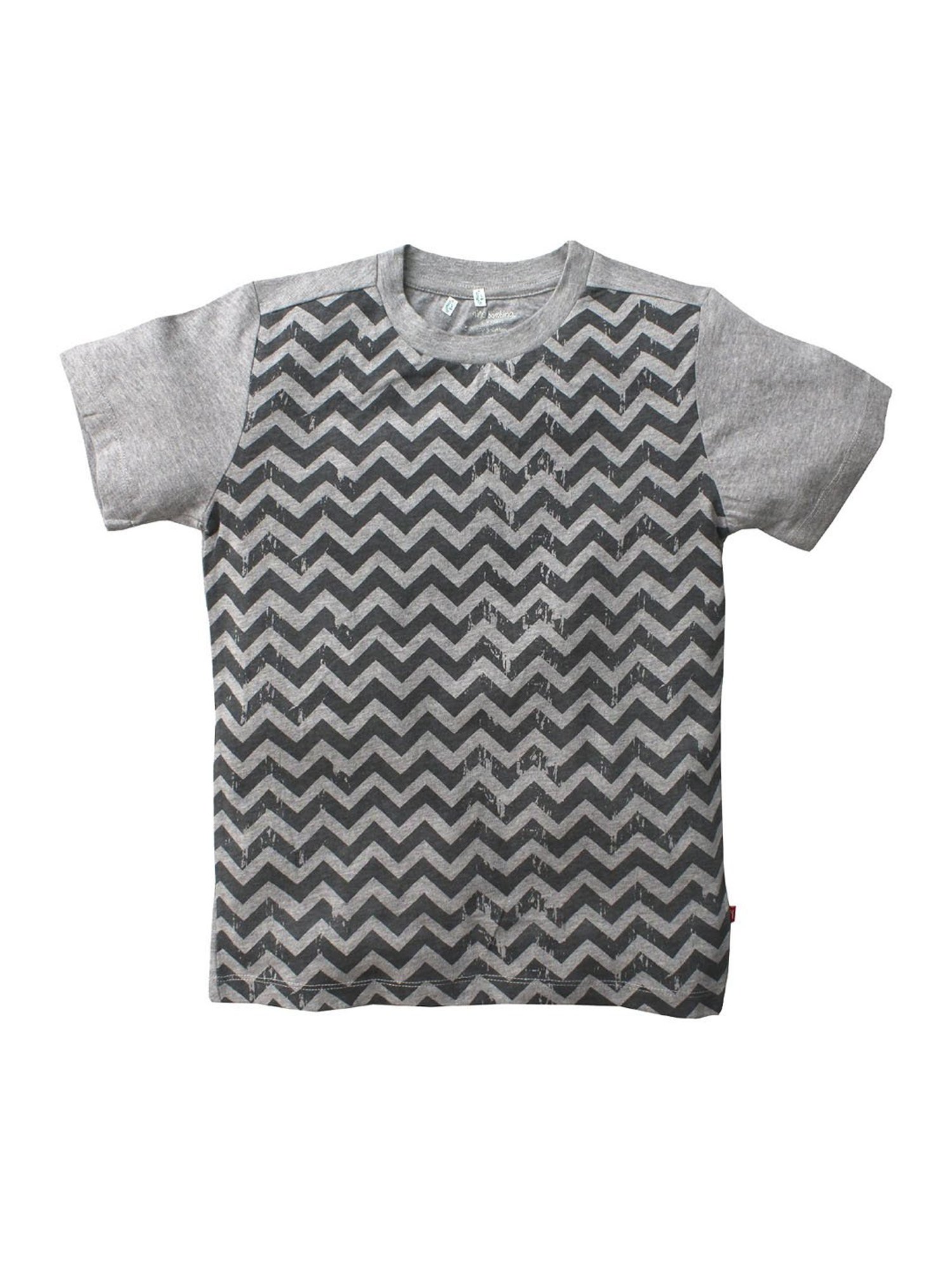 Nino Bambino Boys Grey Striped T-Shirt