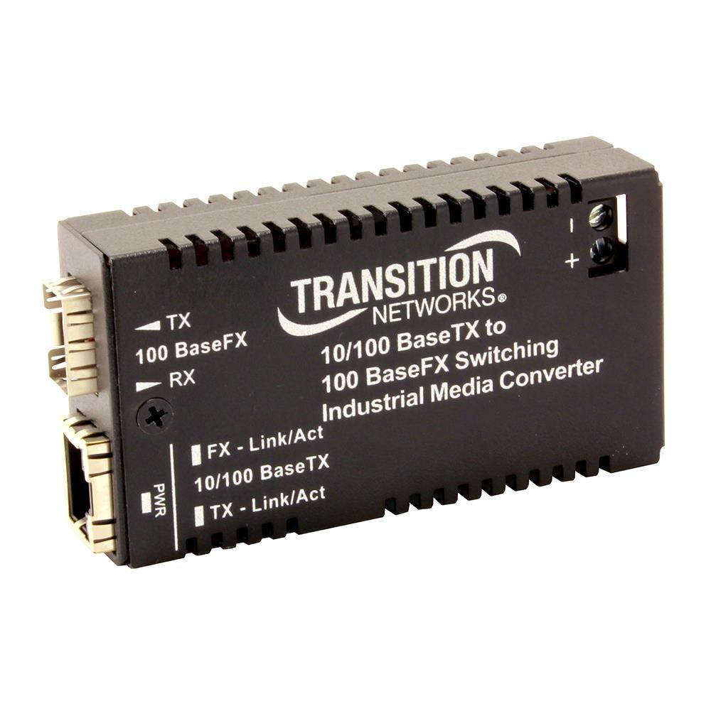 TRANSITION NETWORKS M/GE-ISW-SFP-01 10/100/1000 BASETX TO 1000 BASEFX IND MC