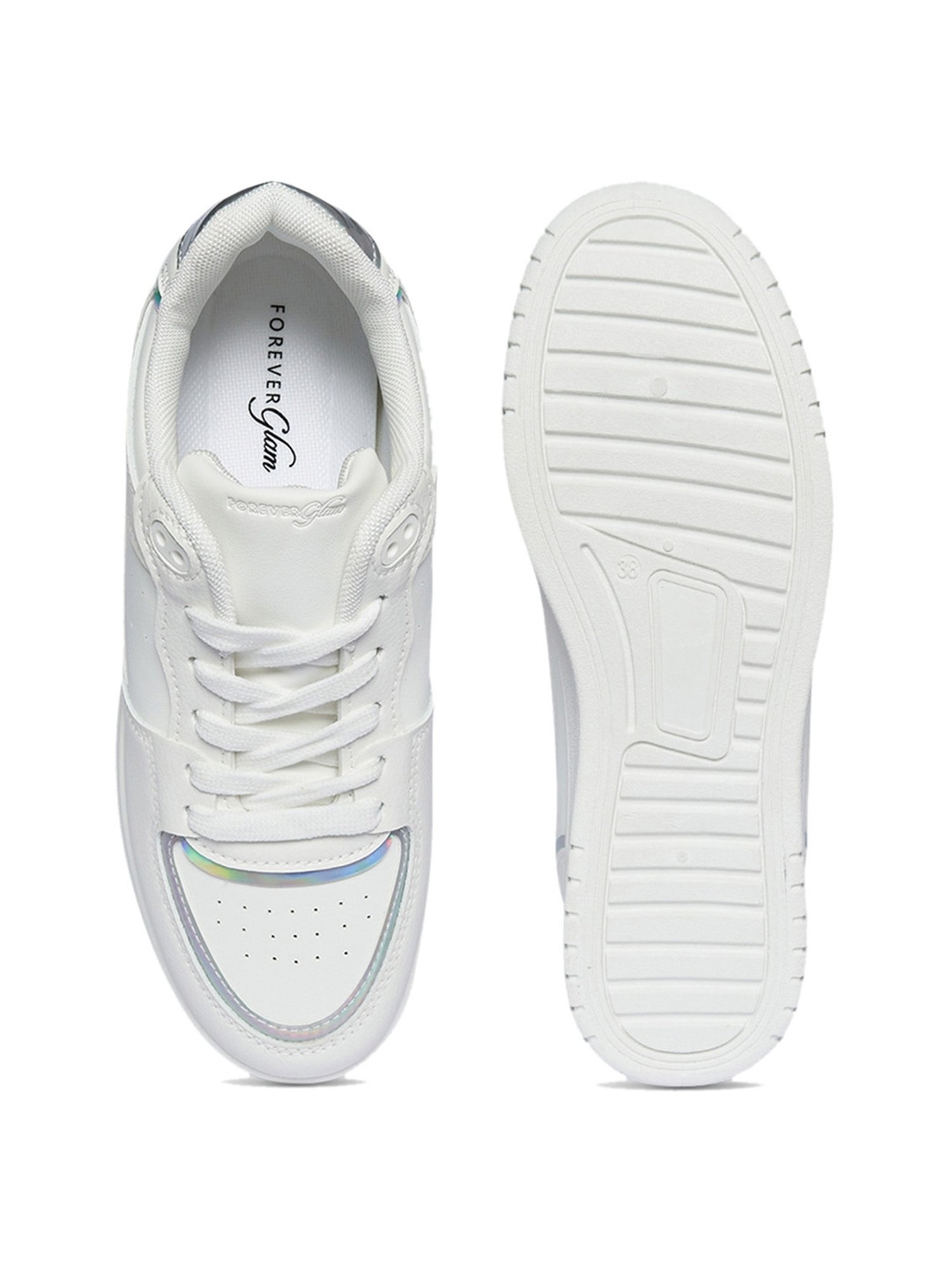 Forever Glam by Pantaloons Women's White Sneakers