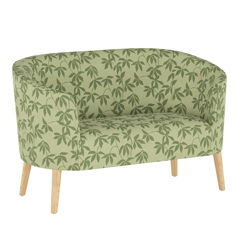 Druld Tufted Loveseat Tufted Leather Brown - Inspire Q