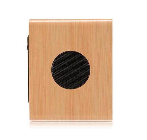 Wireless Bluetooth Wooden Speaker with LED Alarm Clock Display Mega Bass Beige