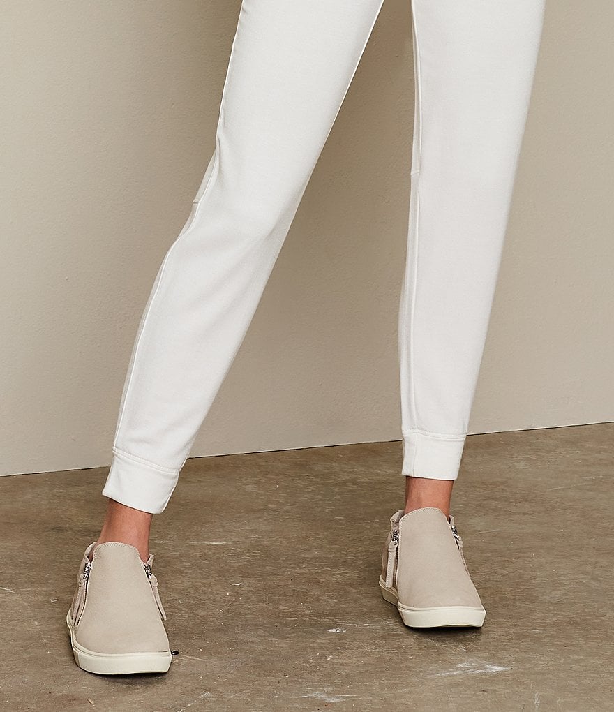 GB Ground-Break Double Zip Leather Sneakers