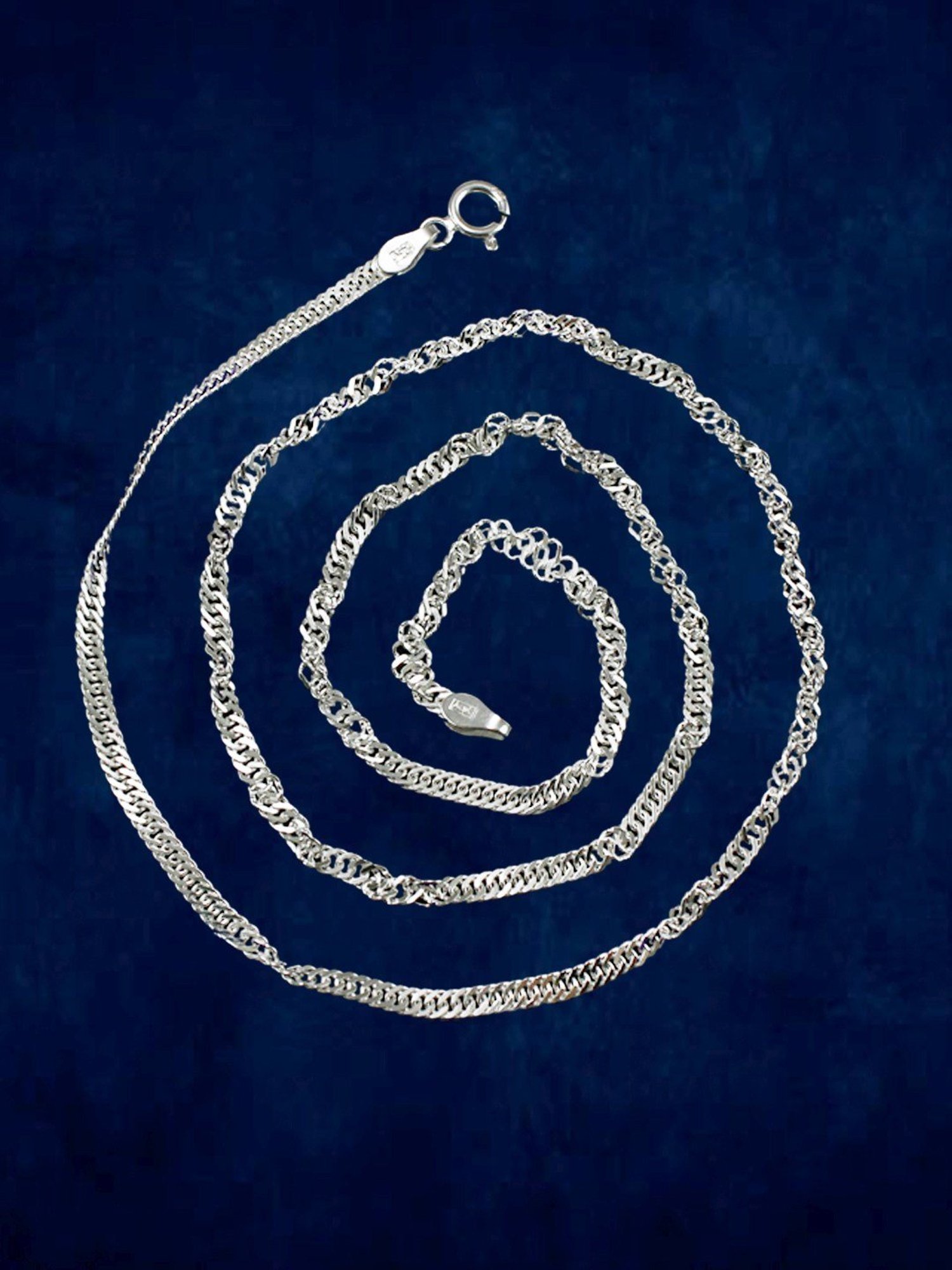 Zavya Sleek and Modern Golden Plated 92.5 Sterling Silver Box Chain