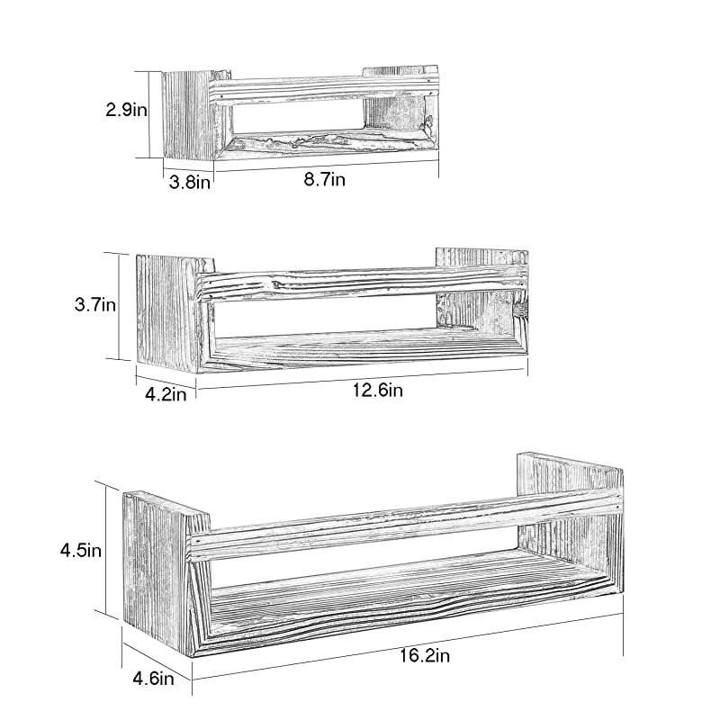 ShelvesWall ShelfShelfWall ShelvesRustic Wall Mount Shelf for Bathroom Bedroom Living Room Kitchen Office and More