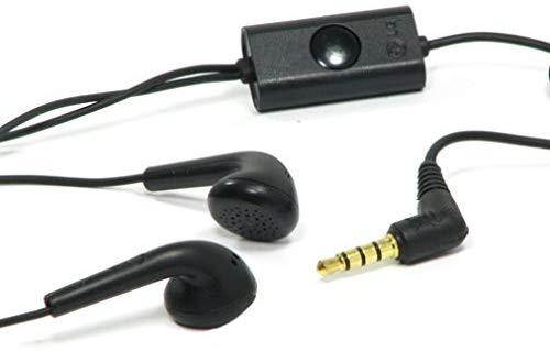 Black 3.5mm Stereo Headset Handsfree Earphone with Mic for MetroPCS Kyocera Hydro Wave - MetroPCS LG G Stylo - MetroPCS LG Leon - MetroPCS LG Optimus Exceed 2 - MetroPCS LG Optimus F6