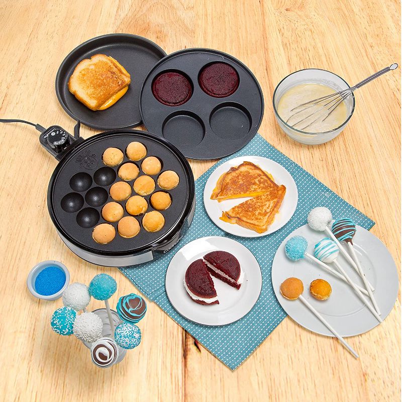 CucinaPro Electric Non-stick Multi Baker with 3 Interchangeable Plates