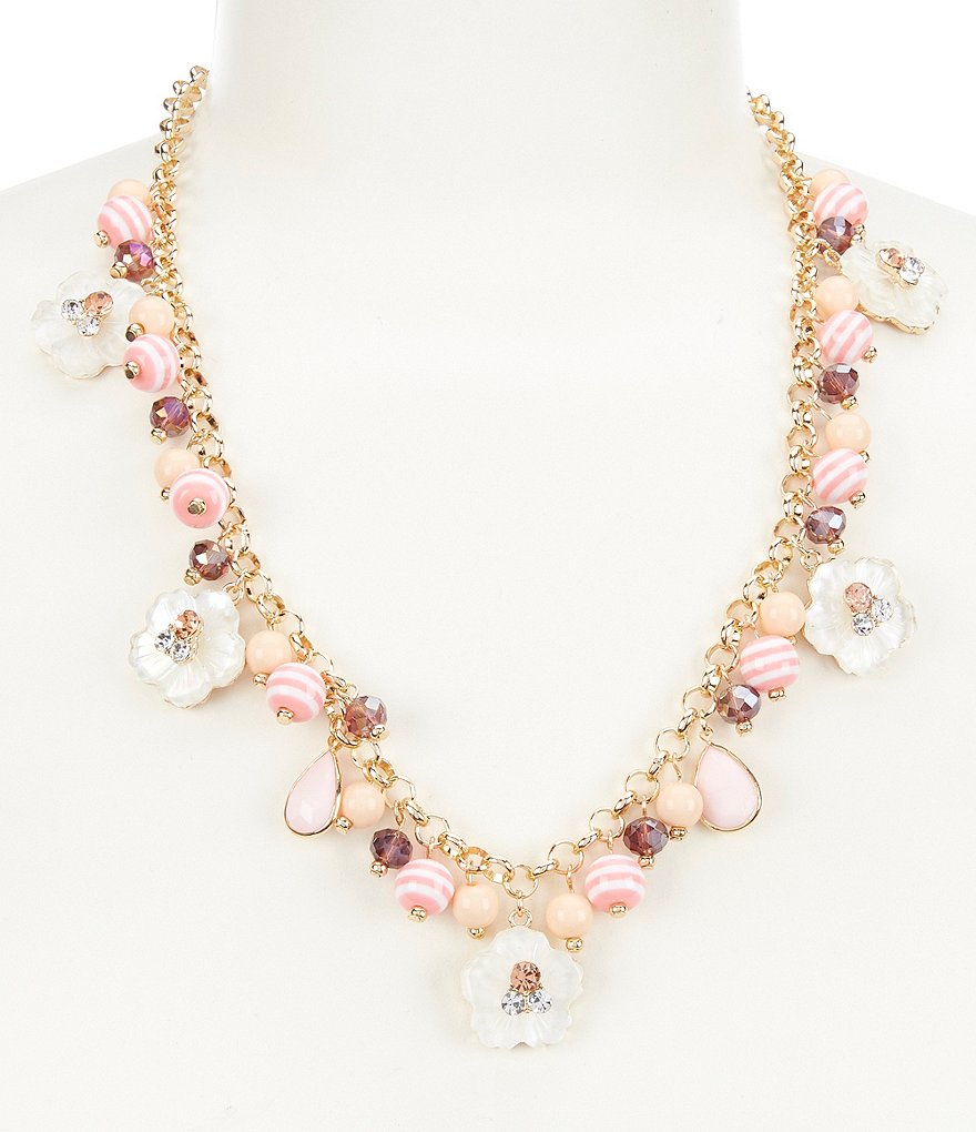 Natasha Accessories Floral Collar Necklace