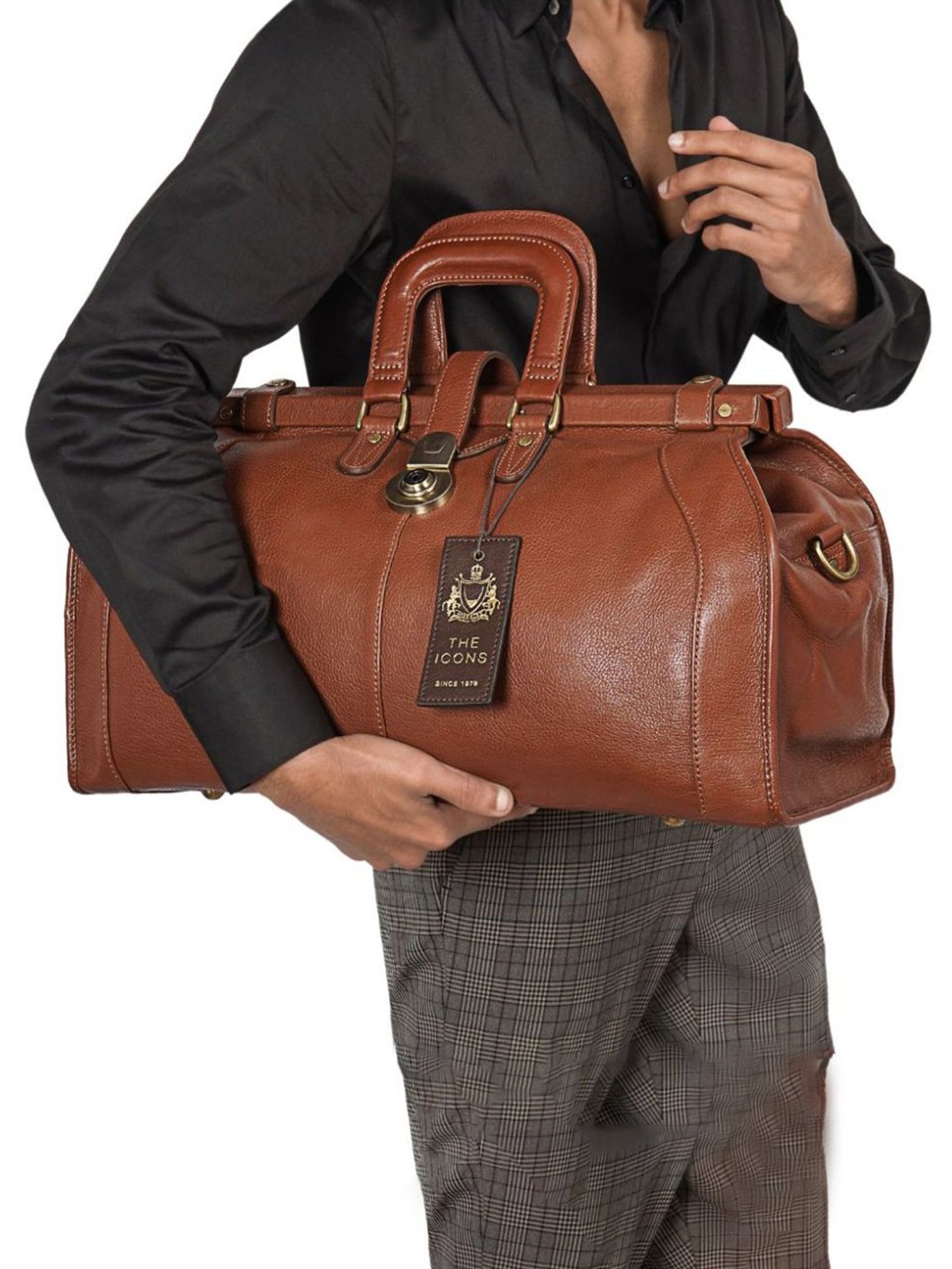 Tohl Fenwick Black Leather Medium Backpack