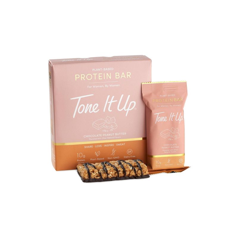 Tone It Up Plant-Based Chocolate Peanut Butter Bar - 4ct