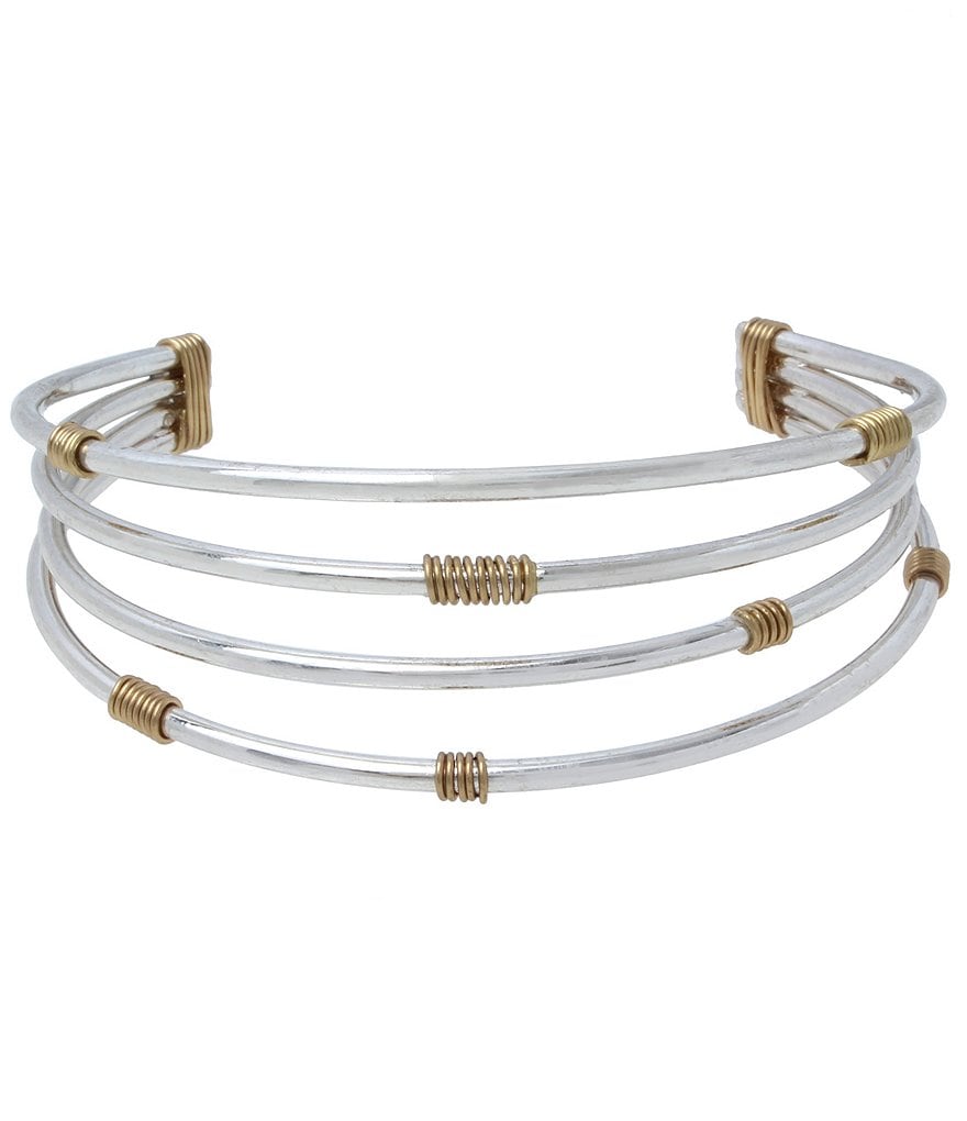 Robert Lee Morris Soho Wire Wrap Cuff Bracelet
