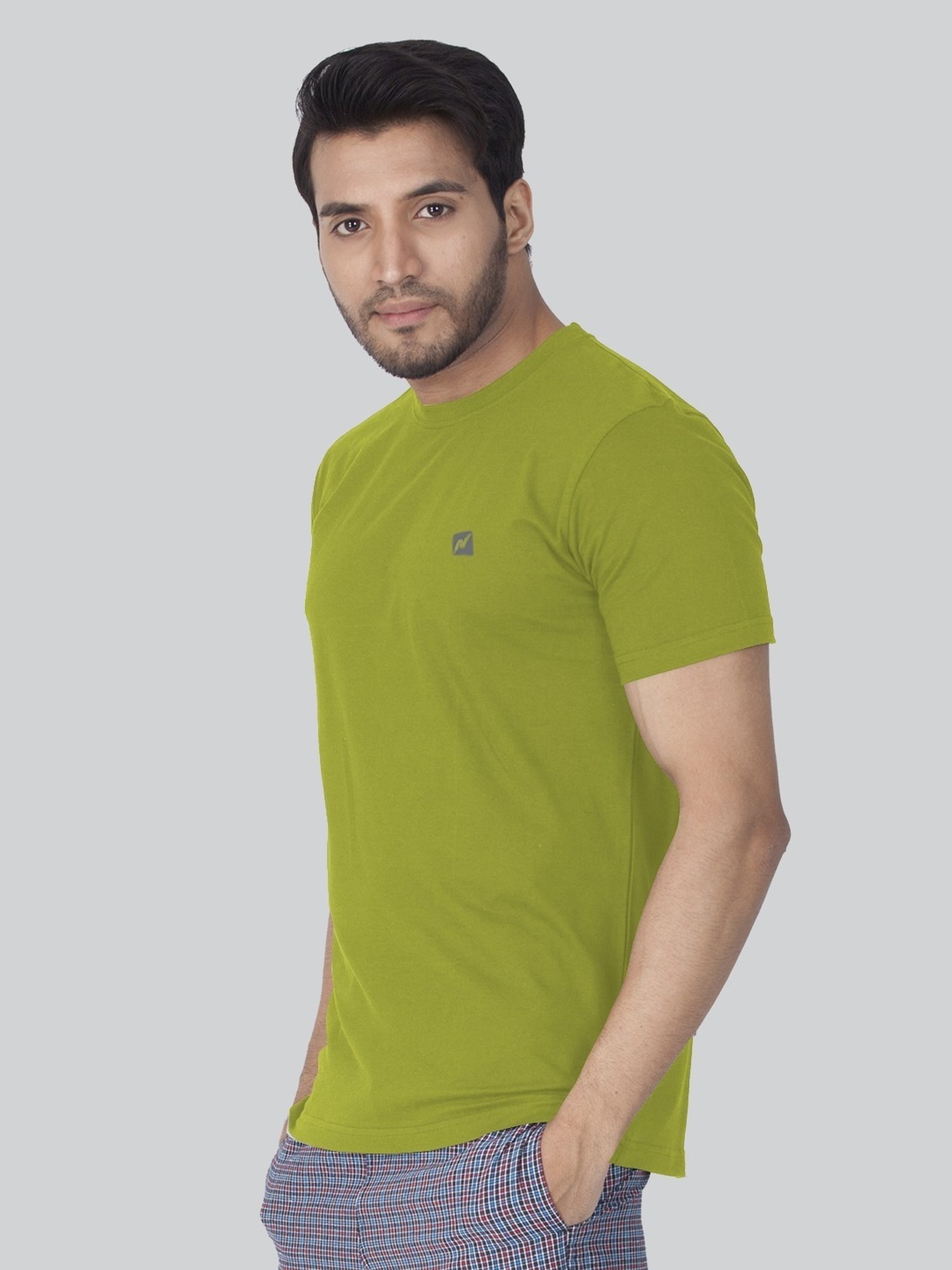 Lux Nitro Green Regular Fit T-Shirt Pack of - 2