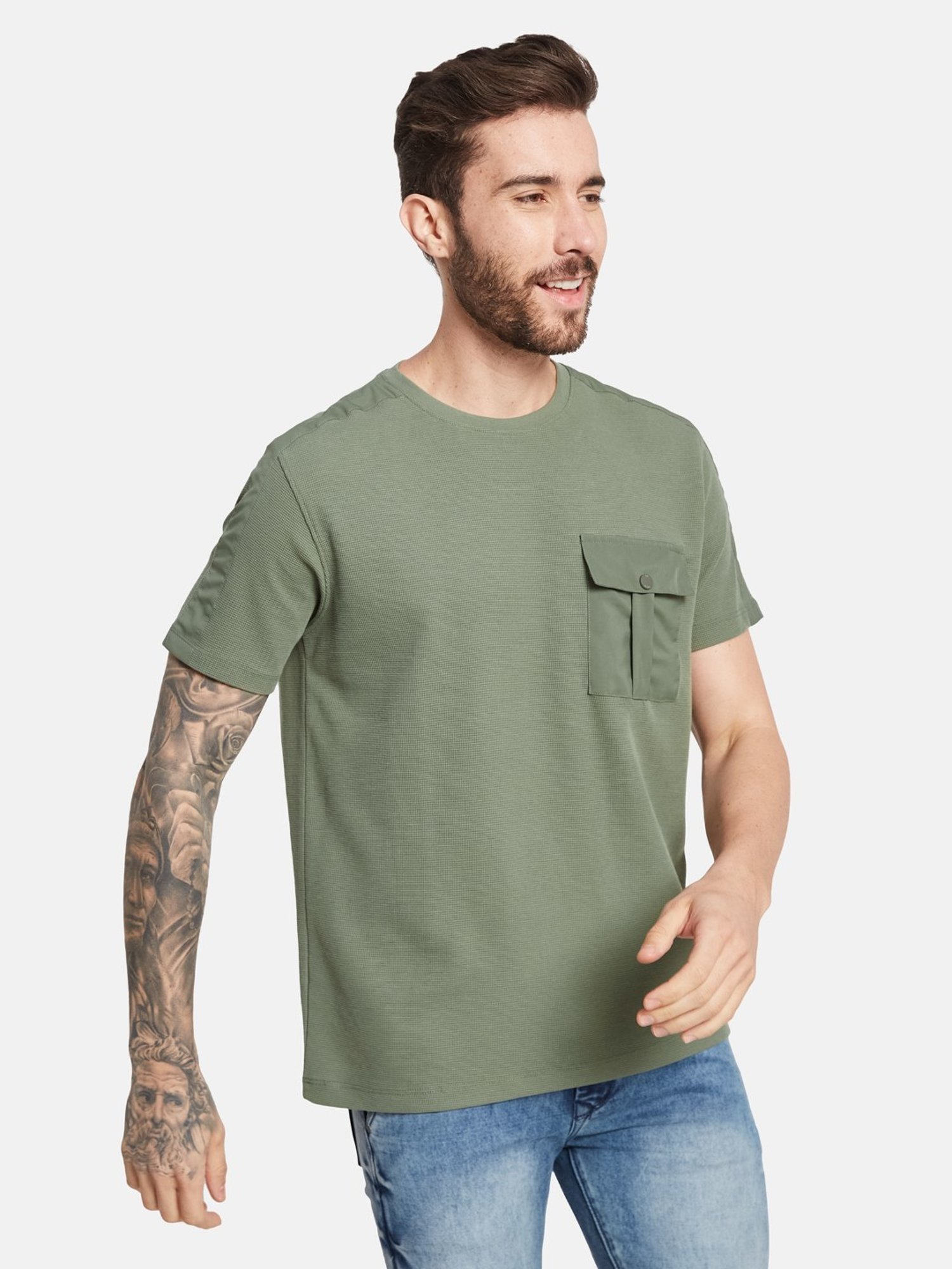Octave Olive Regular Fit T-Shirt