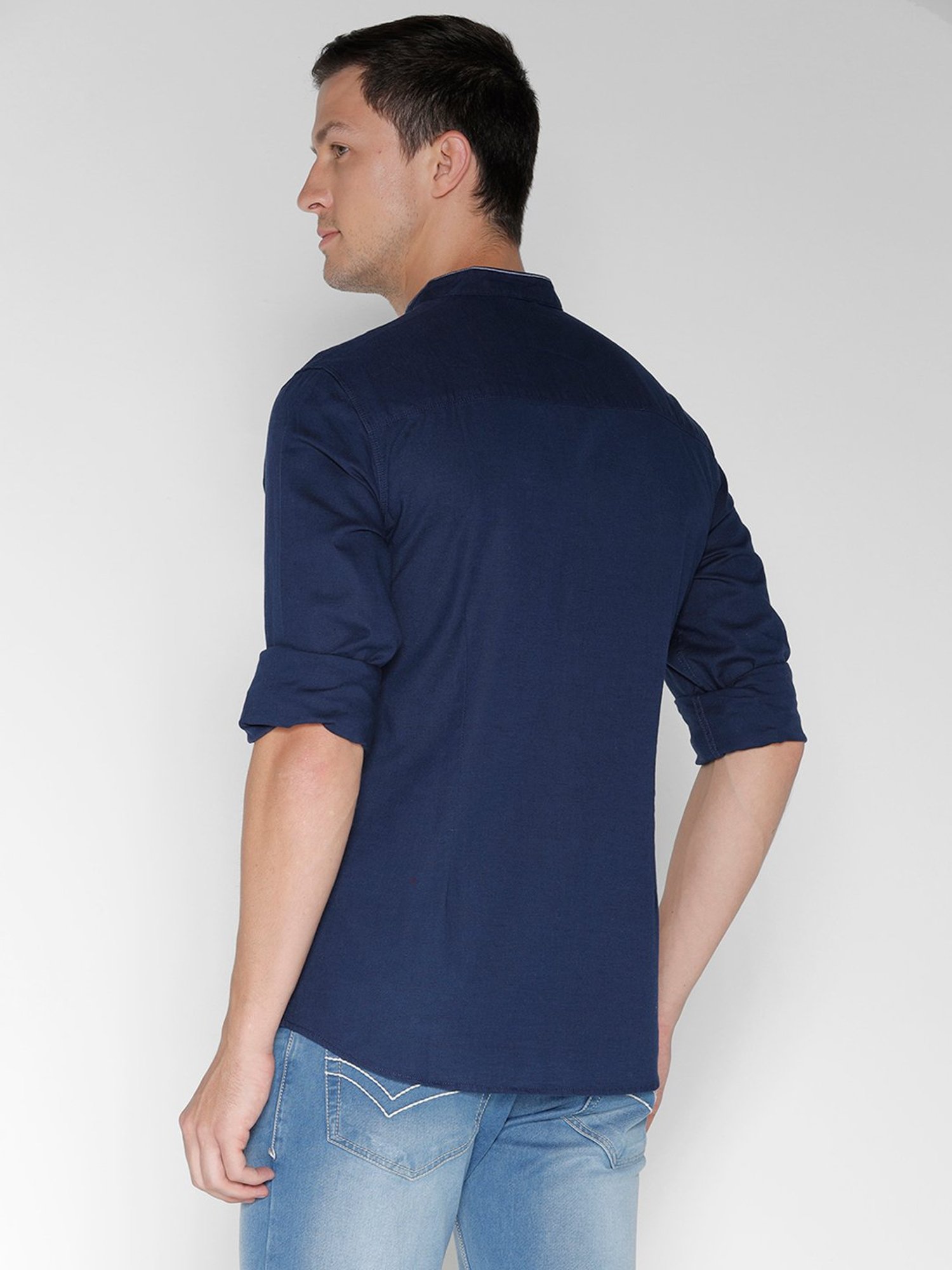 Identiti Navy Slim Fit Shirt