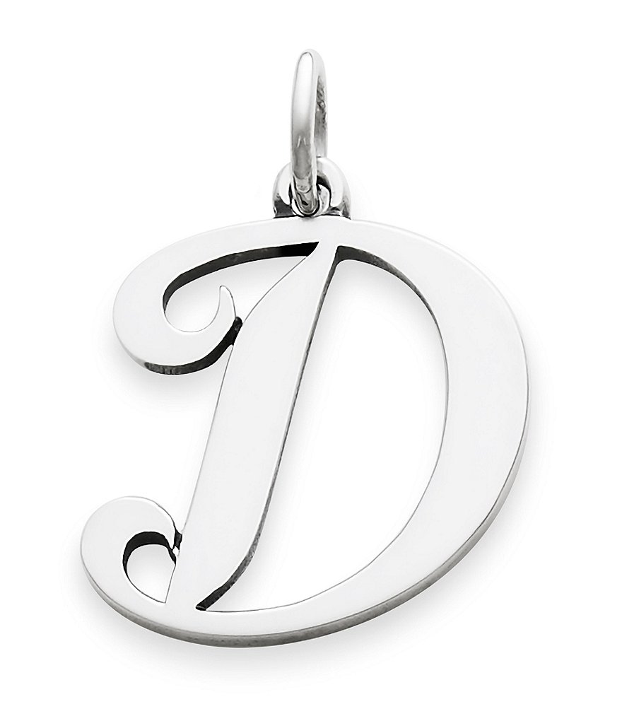 James Avery Large Script Initial Pendant