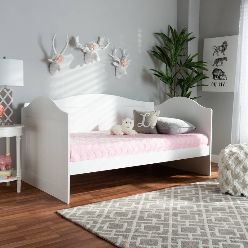 Twin Neves Wood Daybed White - Baxton Studio
