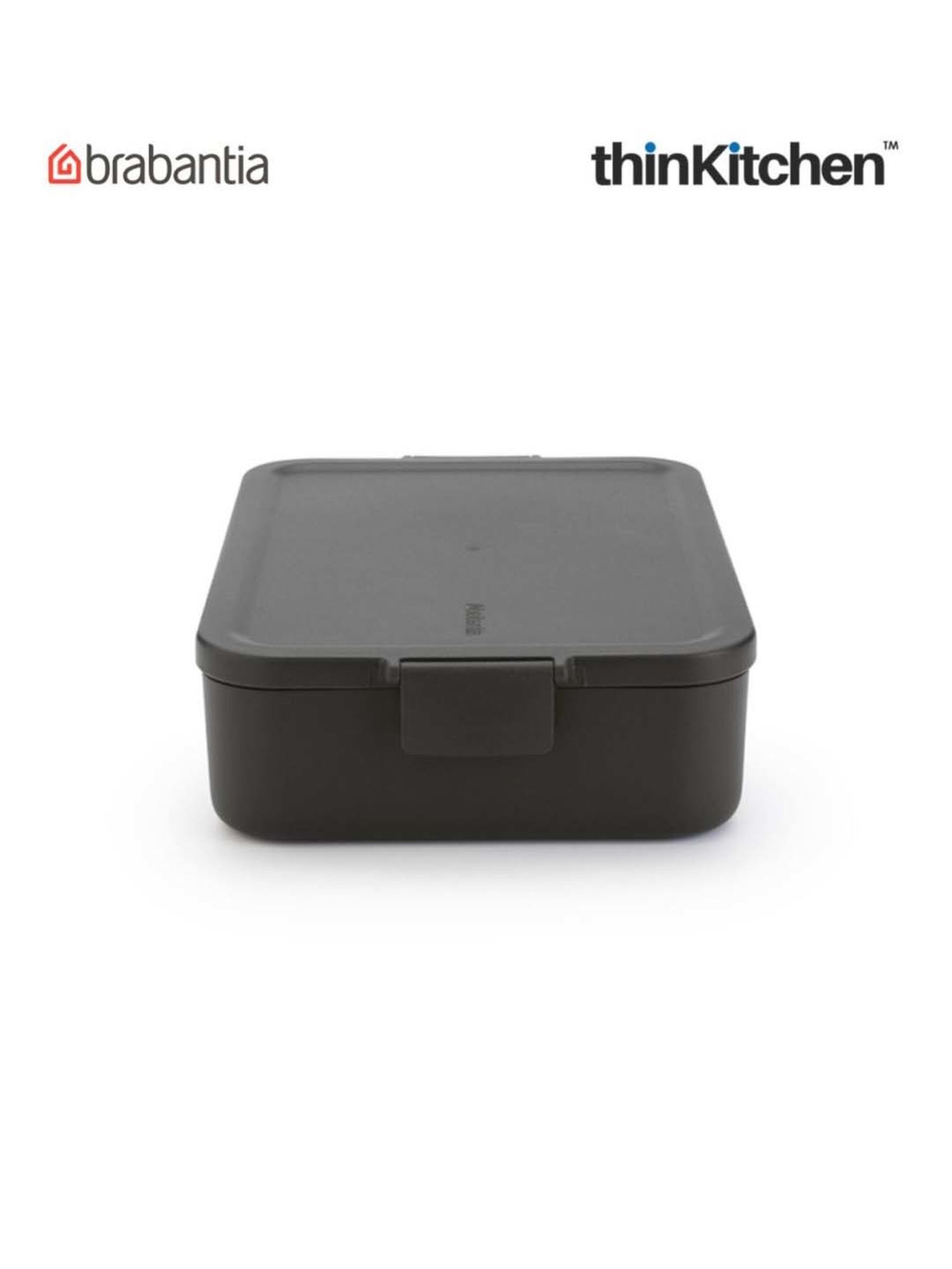 Brabantia Dark Grey Plastic Make & Take Large Lunch Box (2 L)