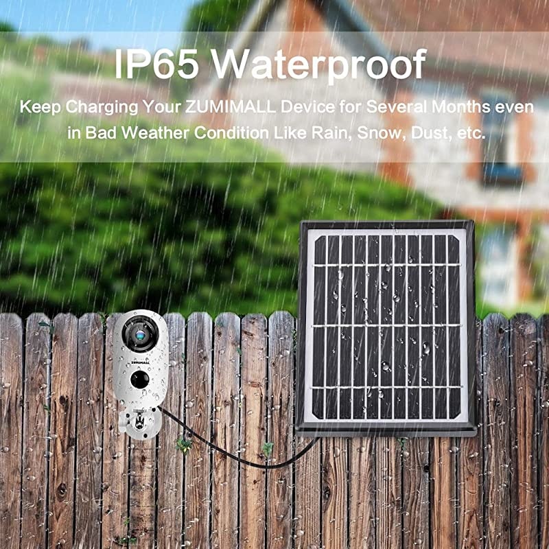 Solar Panel for Outdoor Security Camera A3/A3P, Waterproof Solar Panel with 10ft Charging Cable ( No Camera)