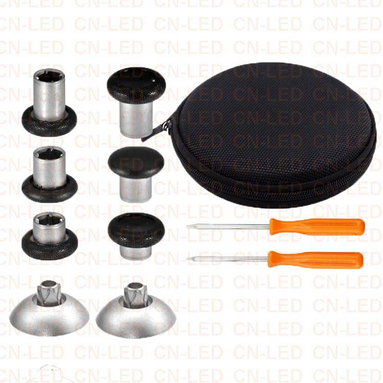 8 Pcs Replacement Swap Magnetic thumbsticks Fits for PS4 DualShock 4 Controller Xbox One Elite Controller Xbox One Controller - Silver