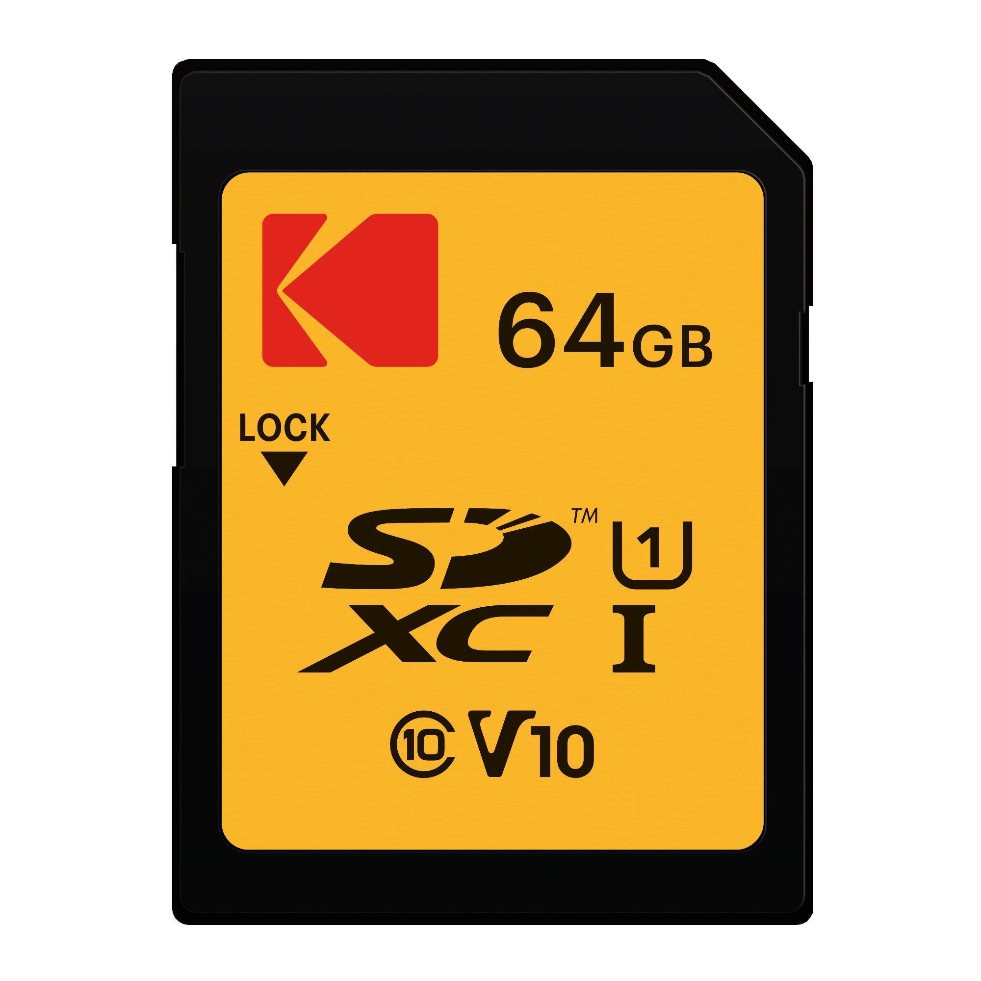 Kodak 64GB Class 10 UHS-I U1 SDXC Memory Card