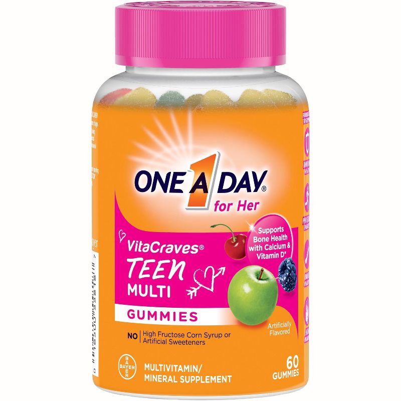 One A Day Teen Multivitamin Gummies for Her - 60ct