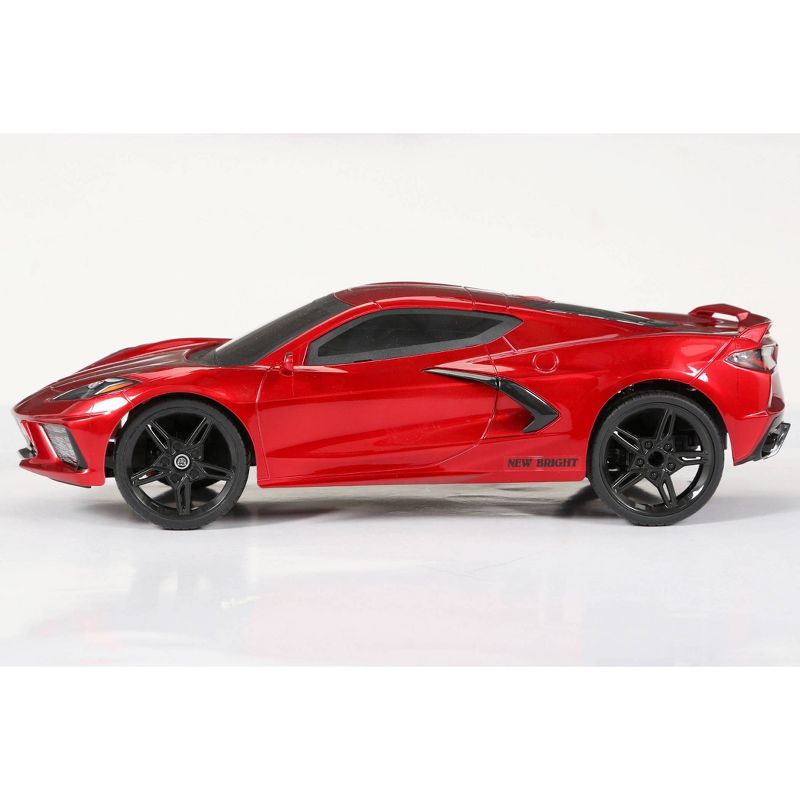 New Bright 1:8 (22") R/C Full Function USB Showcase Sportscar - Corvette C8 Torch Red