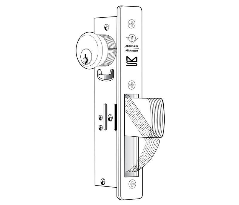 MS1850S-250-313 Adams Rite Aluminum Door Deadlocks