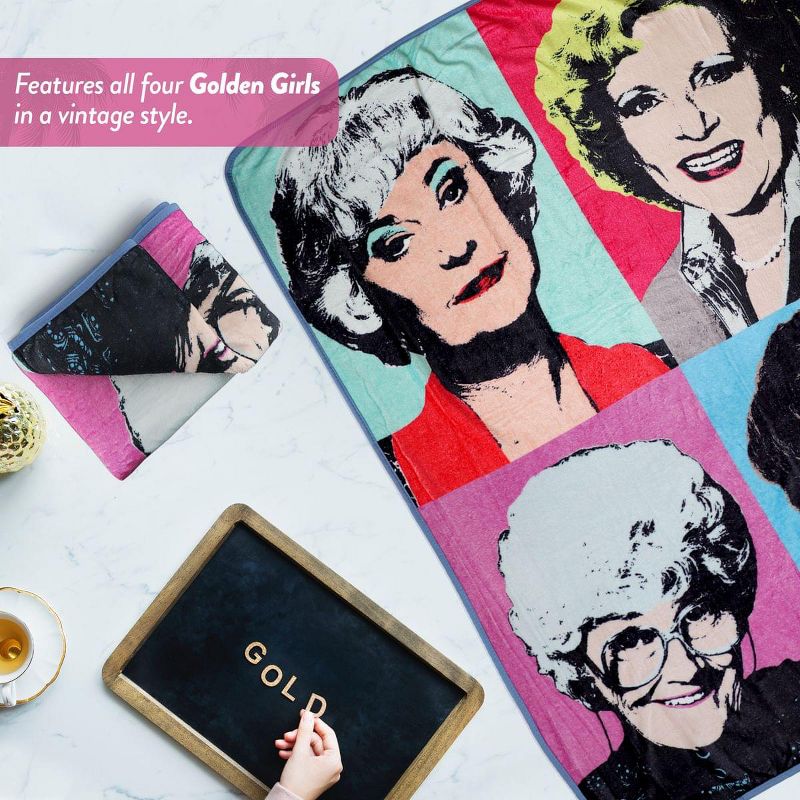 Golden Girls Warhol Fleece Throw Blanket | 45"x60"