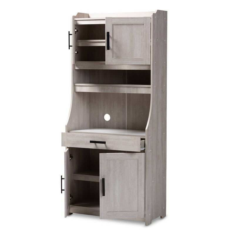 Wood 2 Door Storage Cabinet in White-Pemberly Row