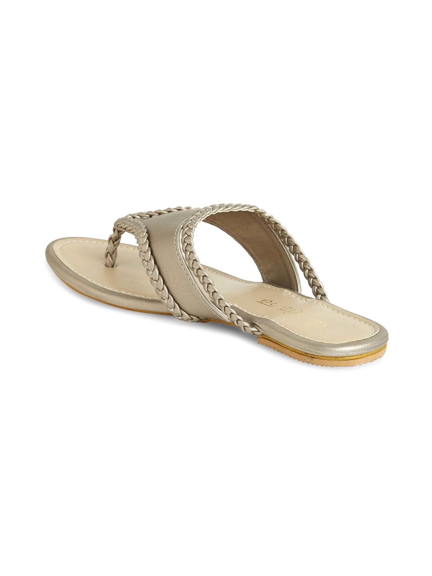 Kiana Women's Grey Thong Sandals