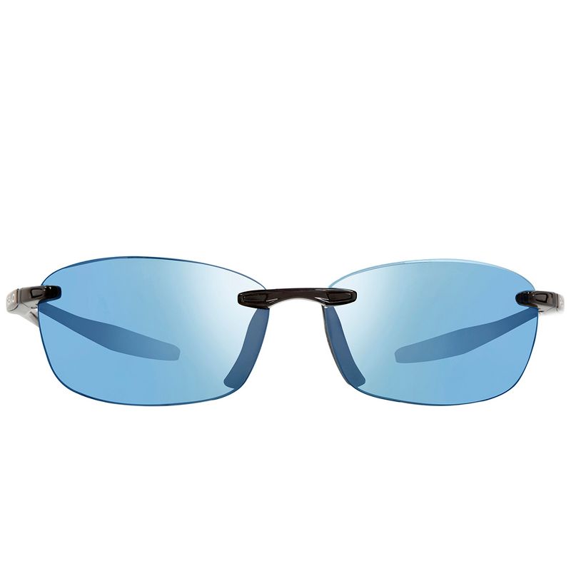 Revo Descend E S RE 4060 01 BL Unisex Rectangle Polarized Sunglasses Black 64mm