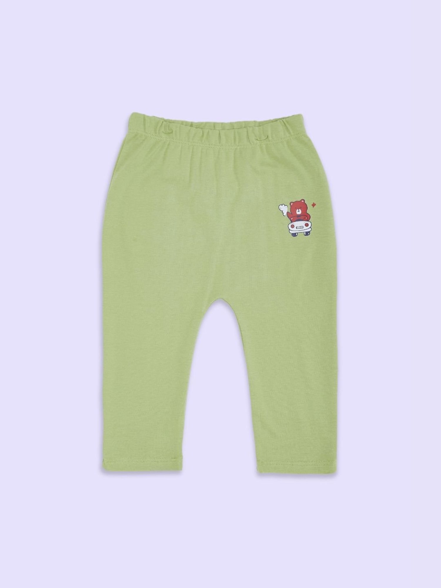 Ed-a-Mamma Baby Multicolor Solid Joggers (Pack Of 3)