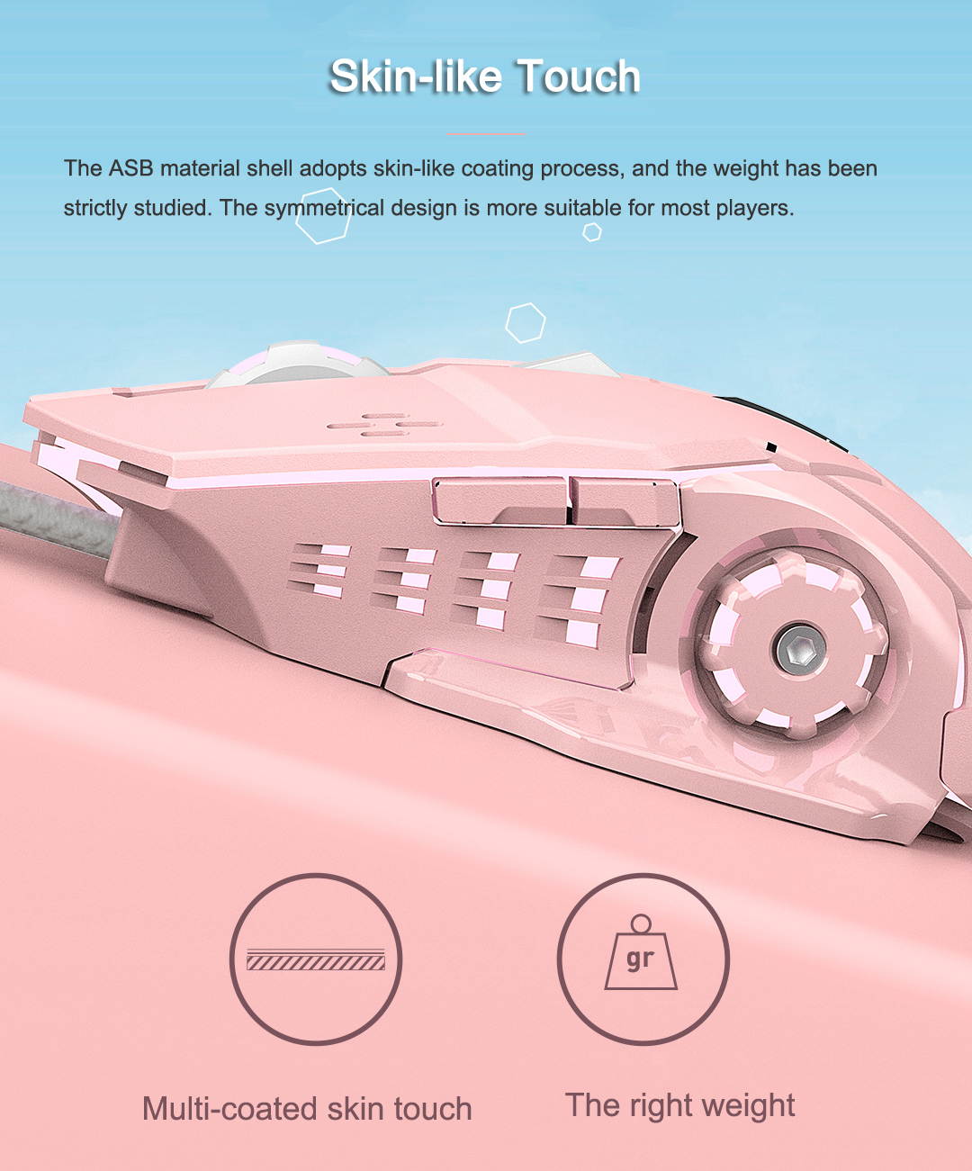 E-sports Mechanical Gaming Mouse 2400DPI Wired Optical Mouse 6 Key Colorful Breathing Backlight for Home Office Business