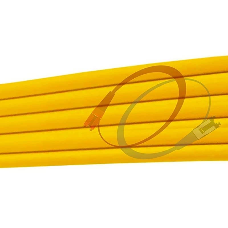 16M OS2 LC LC Fiber Patch Cable | Duplex 9125 LC to LC Singlemode Jumper 16 Meter 5249ft | Length Options 05M300M | 1g 10g sfp+ 10gbase lclc dplx Yellow PVC ofnr lclc
