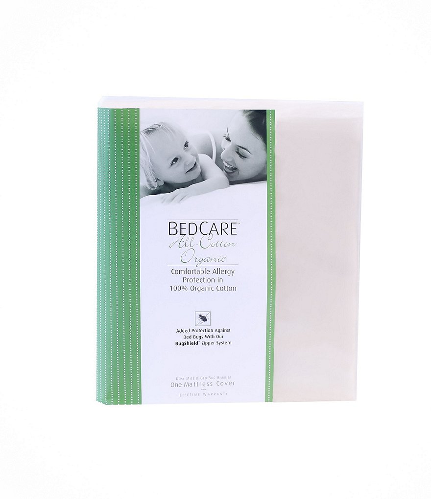 National Allergy&reg; BedCare Organic Cotton Allergy and Bed Bug Proof 9#double; Mattress Cover