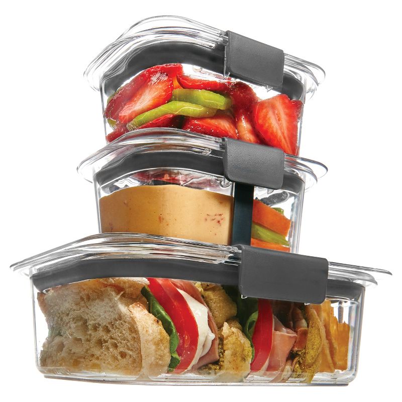 Rubbermaid 10pc Brilliance Sandwich or Snack Lunch Container
