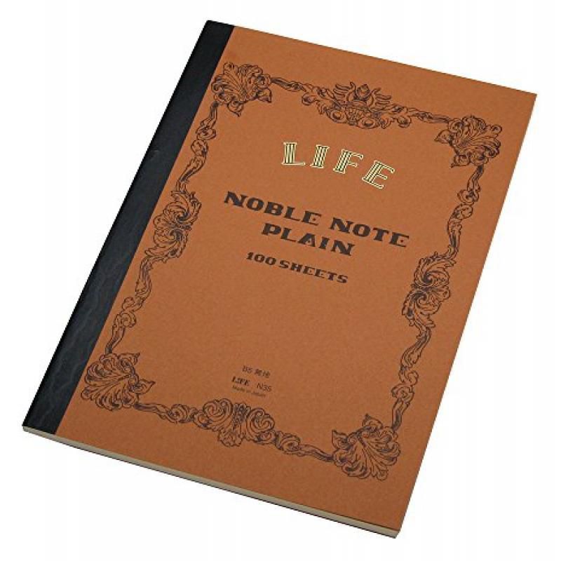 Life Noble Notes Bound On Side Stitched Notebooks: 7 in. x 10 in. (Brown Cover, Blank Pages)