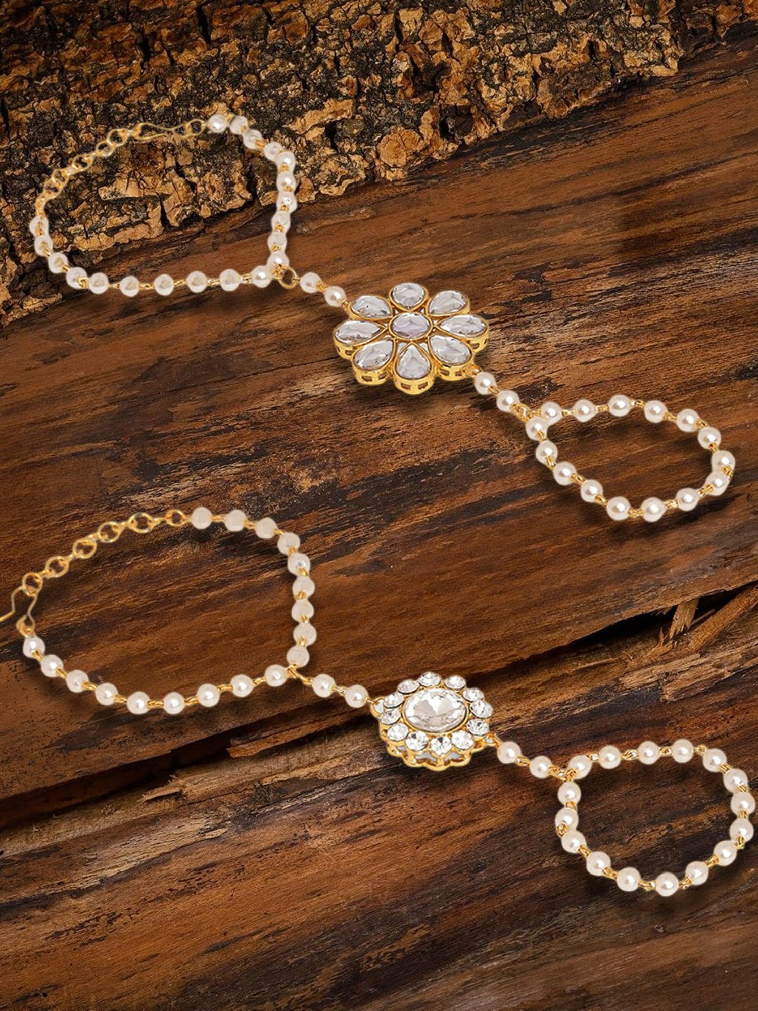 Bold by Priyaasi Halo Circle Golden Cufflinks for Men