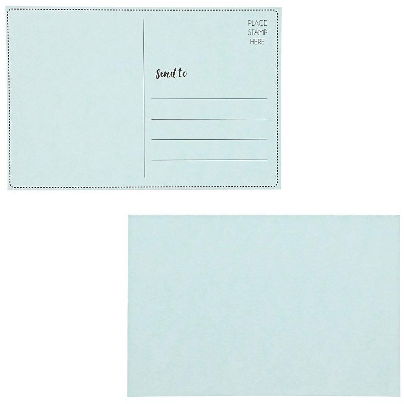 48 Pack 6 Assorted Colors Mailable Postcards 6" x 4" for Mailing Invitation Holiday Post Cards